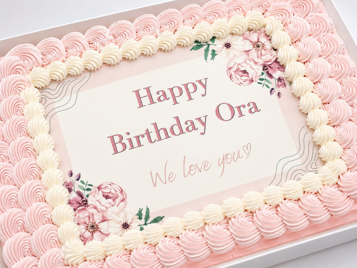 Personalized Sheet Cake